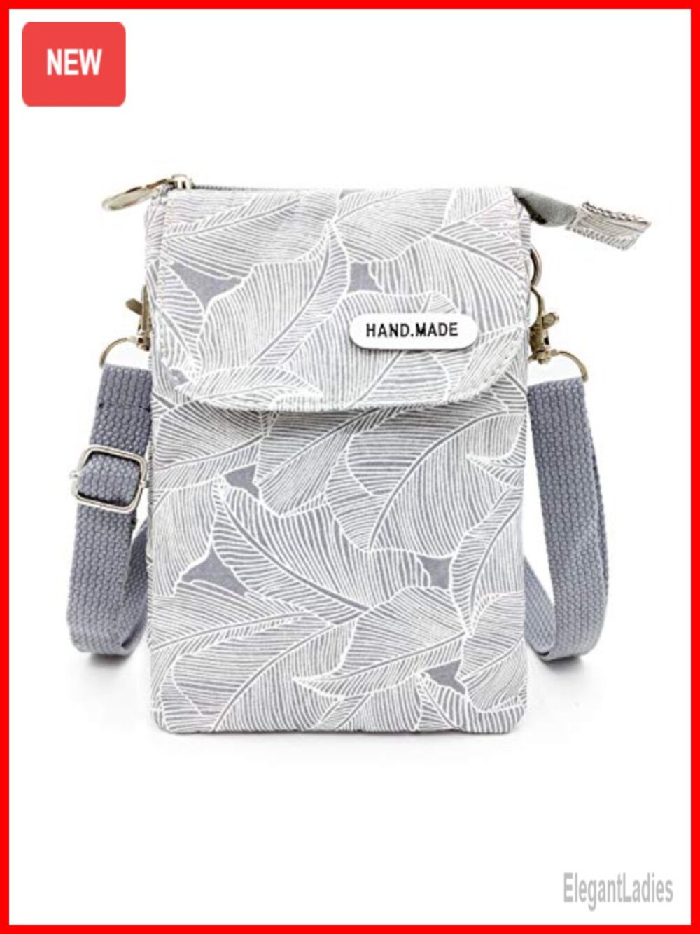 Canvas Crossbody Phone Purse Wallet Floral Small Sling Travel Bag